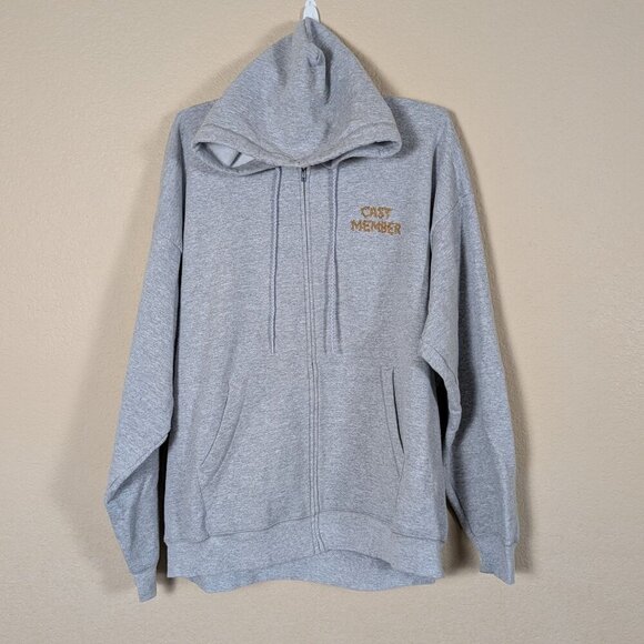 Disney Parks Zip up Hoodie XXL 'Leaf the Magic to us' Cast Member Chip n' Dale - Picture 2 of 6